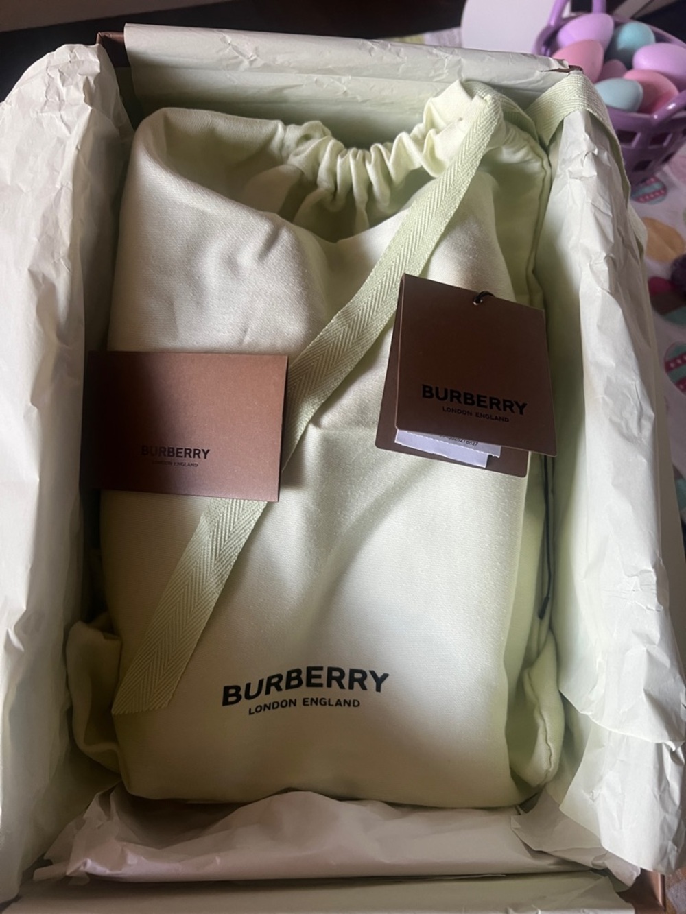 NWT Burberry Cream, Beige & Tan Low-Top Sneakers with Signature Check.